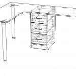 Схема сборки Письменный стол для двоих Виктория 22 BMS