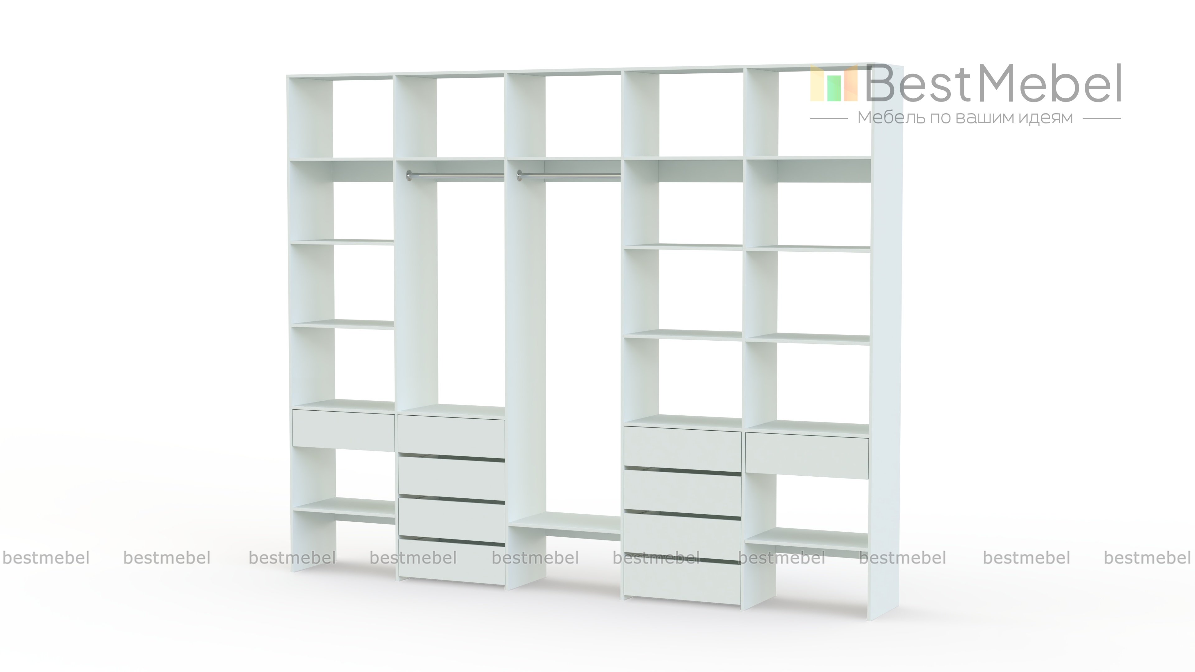 Стеллаж для одежды Мирта 71 BMS