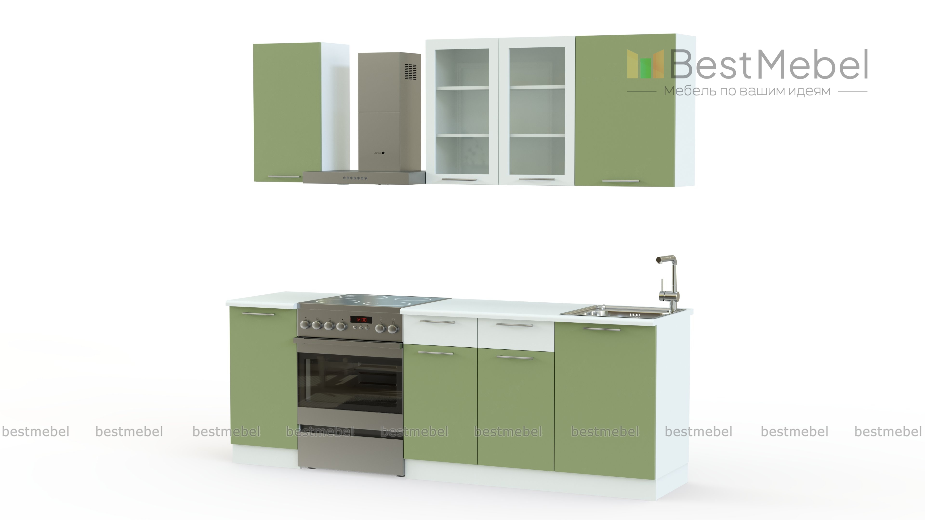 Кухня Трапеза 1500 Модерн BMS