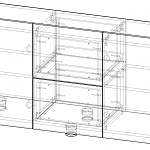 Чертеж Тумба под ТВ Модерно 14.1 BMS
