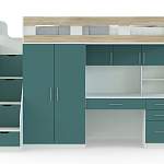 Кровать-чердак с рабочей зоной Мираж 5 BMS - Фото 2