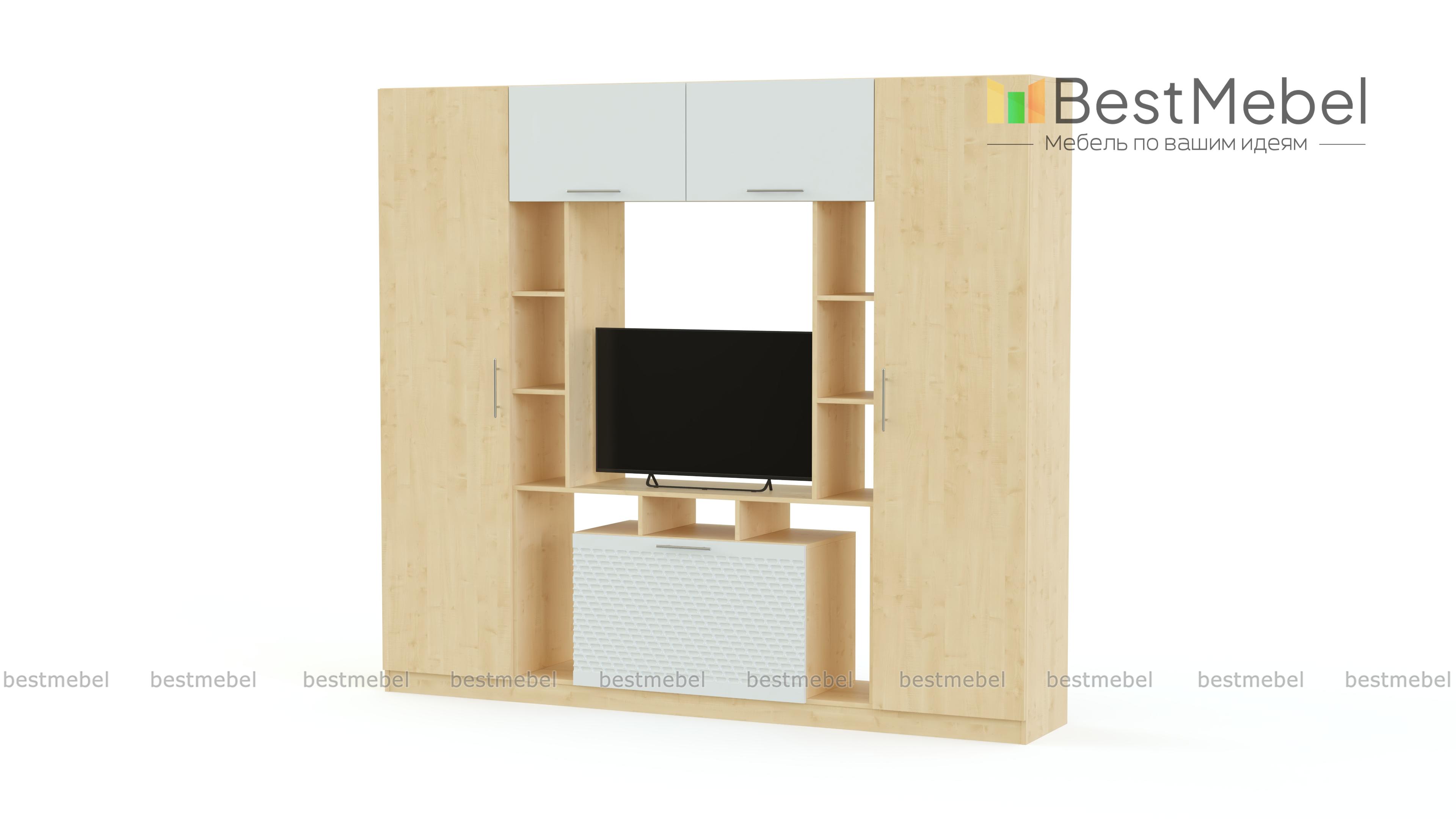 Стенка в гостиную Блеск 13.1-3D BMS - Фото