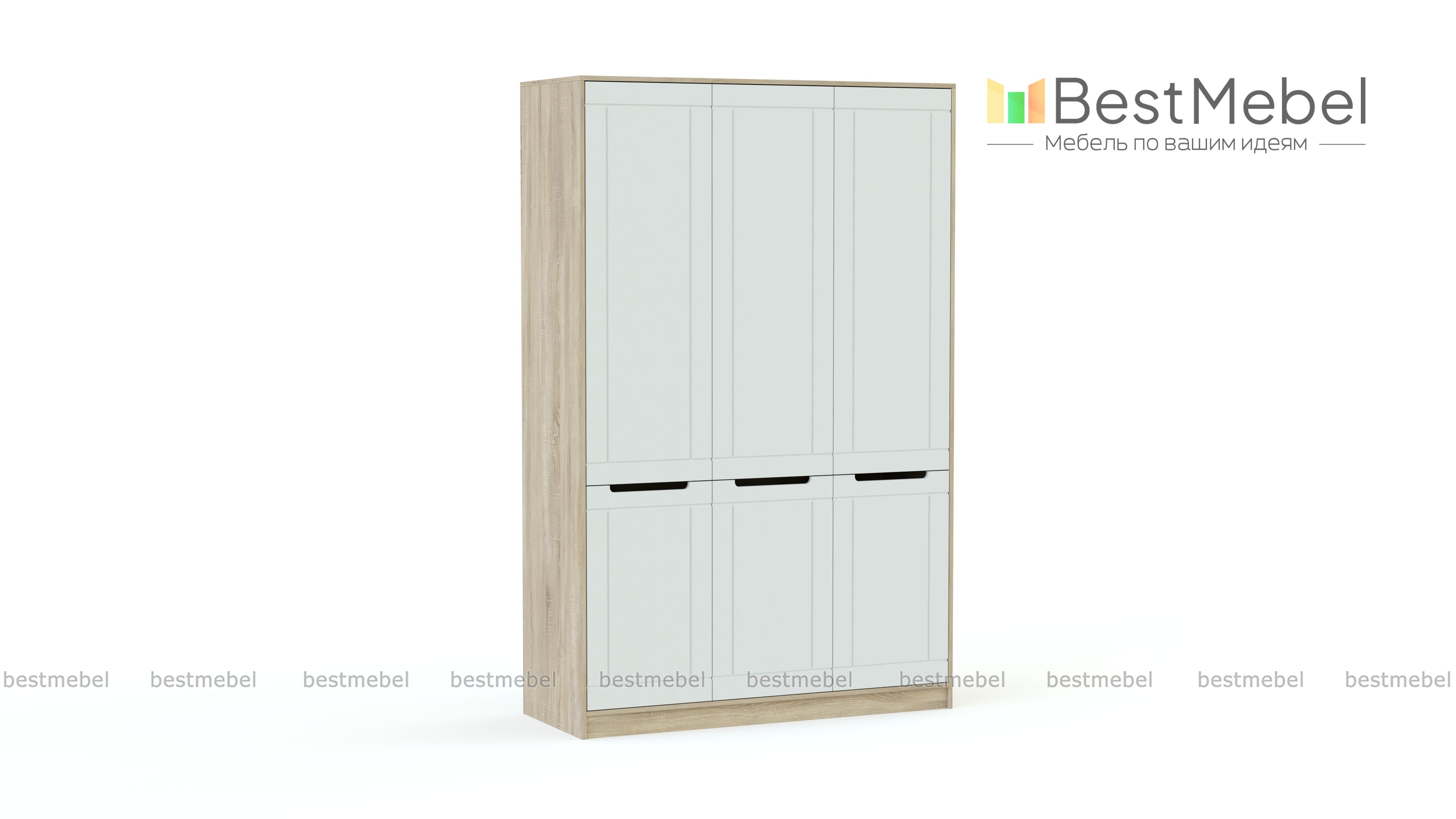 Шкаф 3-х створчатый Флоренция BMS - Фото
