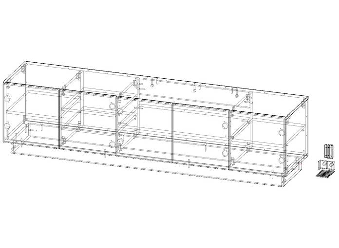 Тумба под ТВ Талли напольная (1800х460х400)
