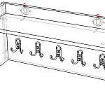 Чертеж Вешалка Гранат 4 BMS