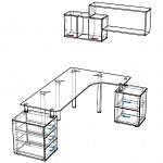Схема сборки Письменный стол для двоих Колор 57 BMS