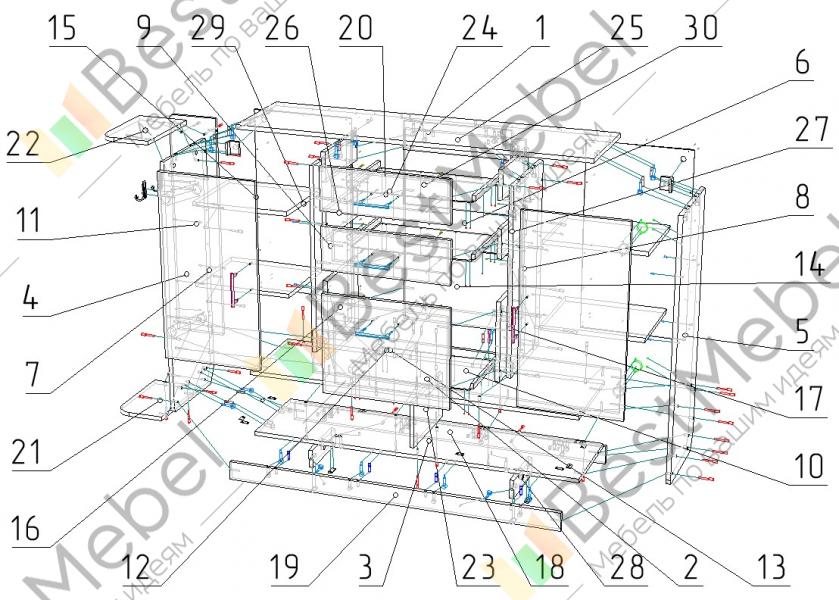 Тумба для обуви восток схема сборки