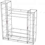 Чертеж Стенка под ТВ Алиса-2 BMS
