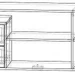 Чертеж ТВ тумба Чарли BMS