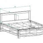 Чертеж Кровать Капри 1 BMS