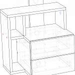 Чертеж Тумба с подсветкой Жанна 23 BMS