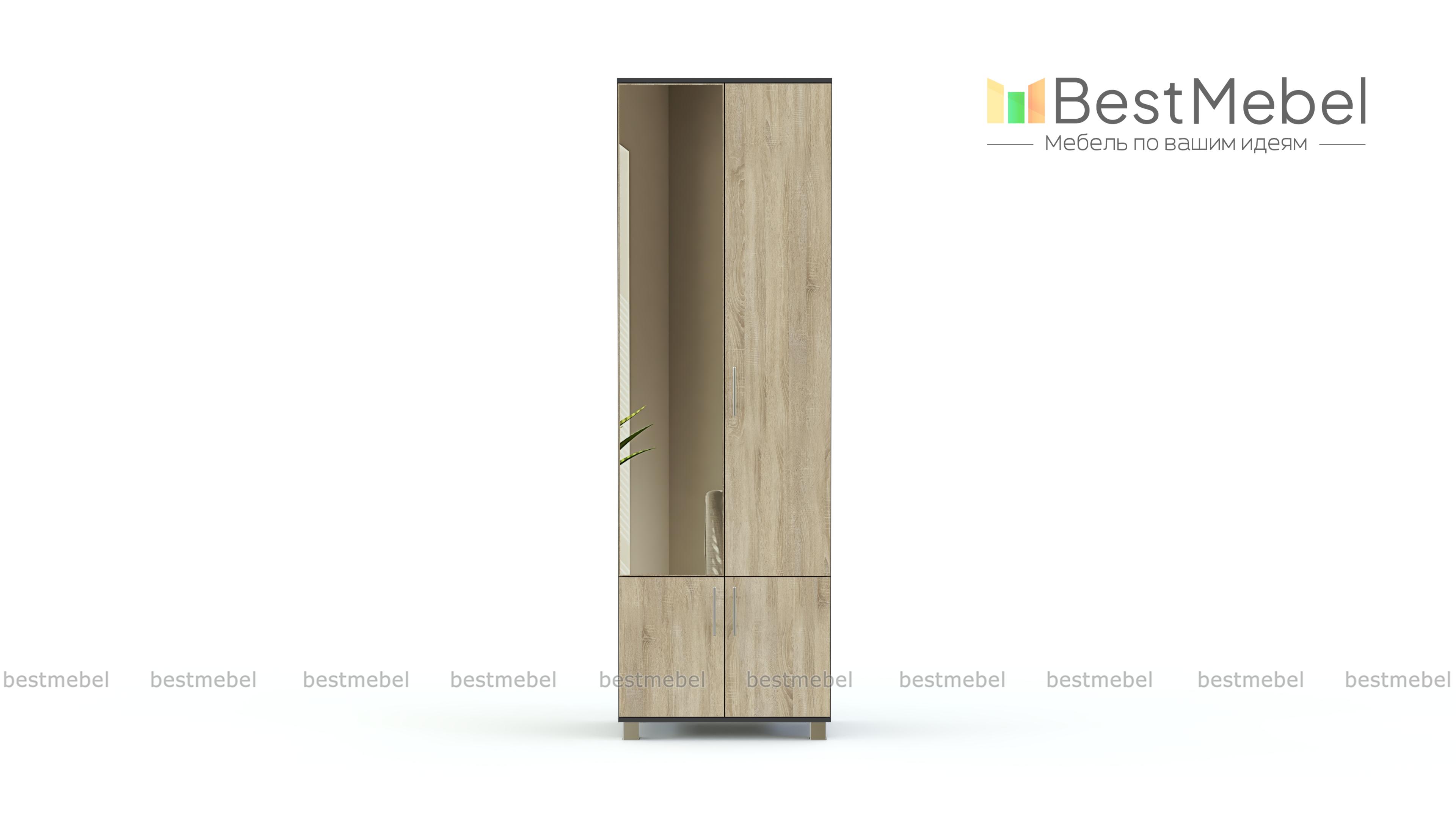 Шкаф Карина 2-х створчатый с зеркалом К22 BMS - Фото