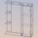 Зеркало в ванную комнату Пайтон 10 BMS