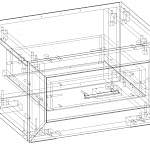Чертеж Тумба прикроватная Мальта 1 BMS