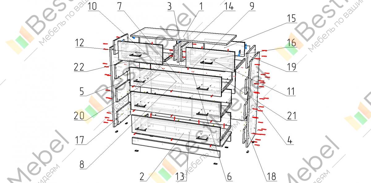 Комод к 5 схема сборки