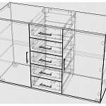 Схема сборки Комод Люкс Глянец 22 BMS
