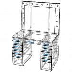 Чертеж Туалетный столик Ванесса 40 BMS