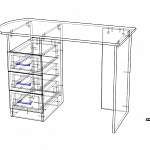 Схема сборки Письменный стол Микс 7 BMS