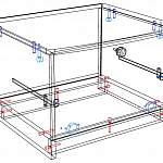 Схема сборки Тумба прикроватная Визави  BMS