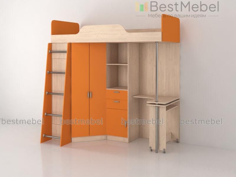 Кровать-чердак со столом Ника 427 BMS - Фото