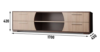 ЭСКИЗ Тумба под ТВ Франд  (1700х420х450)