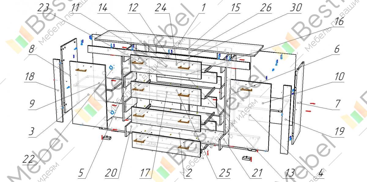 Комод шайн 23 схема сборки