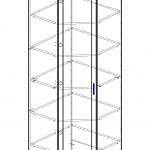 Чертеж Шкаф угловой 30Р Ника Люкс BMS