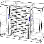 Комод Иван МДФ 2.5