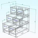Чертеж Лестница для кровати Шоколад 4 BMS