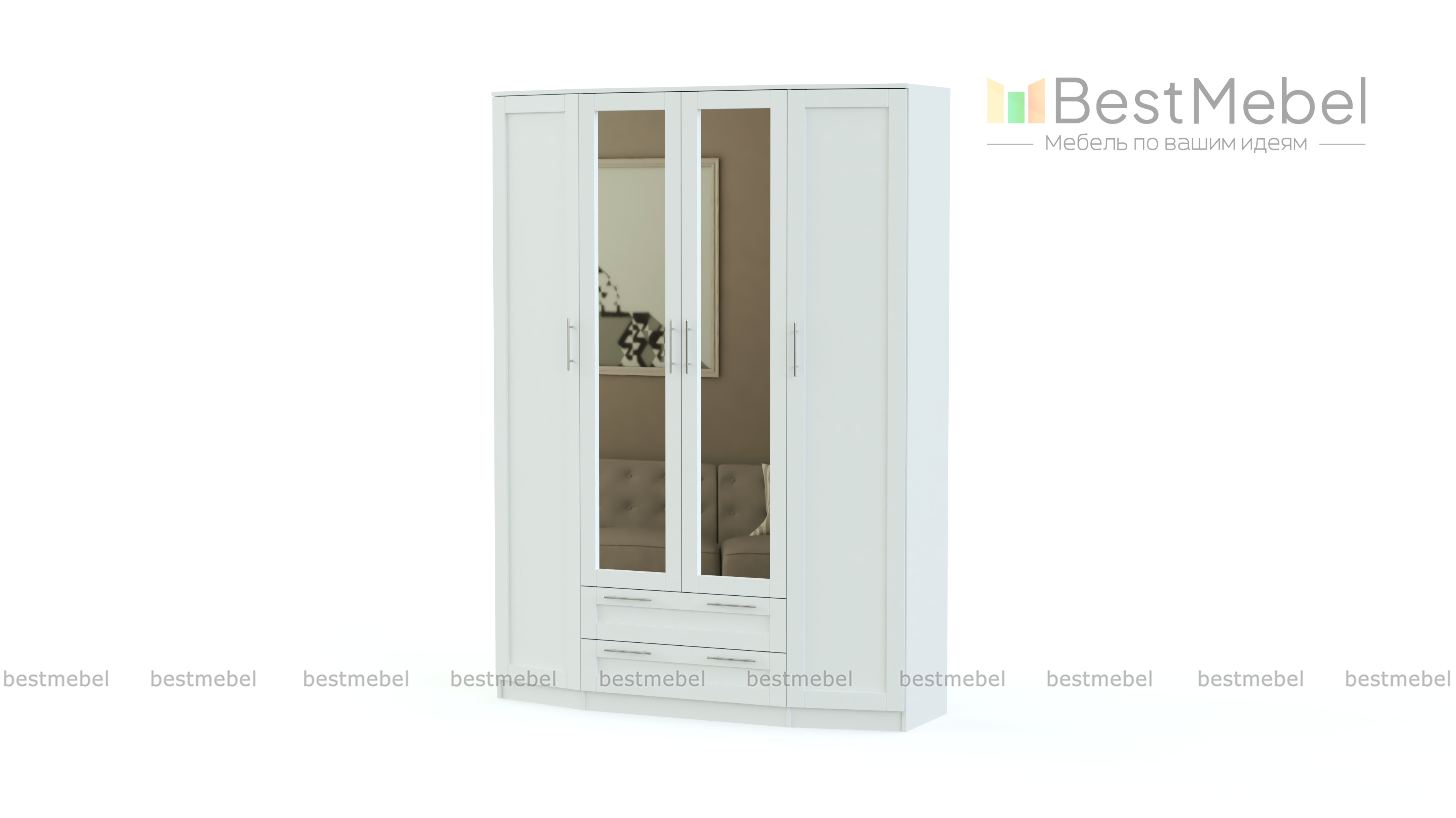 Шкаф распашной Скандинавия BMS