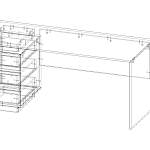 Стол с ящиками Квинта 7 BMS