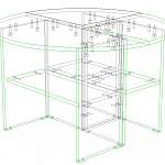 Схема сборки Журнальный стол Дукат-1 BMS